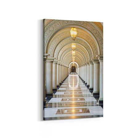 Olla 18808D Yapı Görseli Dikey Kanvas Tablo (Ölçü: 70X105)