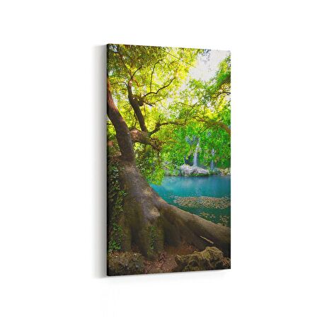Olla 14497DD Doğa / Manzara Görseli Dikey Dar Kanvas Tablo (Ölçü: 40X80)