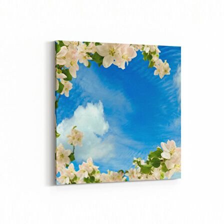 Olla 10684K Ağaç Görseli Kare Kanvas Tablo (Ölçü: 30X30)