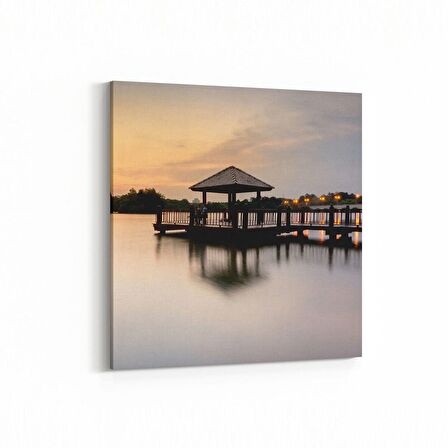 Olla 18866K4 Yapı Görseli Kare 4'lü Kanvas Tablo (Ölçü: 145X145)