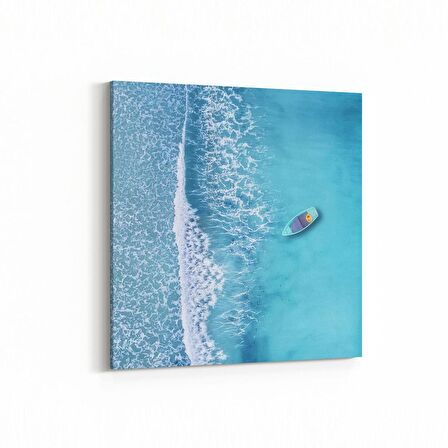 Olla 12871K Deniz / Okyanus Görseli Kare Kanvas Tablo (Ölçü: 25X25)