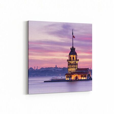 Olla 18187K Yapı Görseli Kare Kanvas Tablo (Ölçü: 25X25)