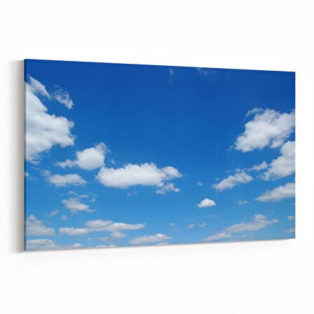 Olla 15486Y Gökyüzü Bulut Görseli  Yatay Kanvas Tablo (Ölçü: 70X50)