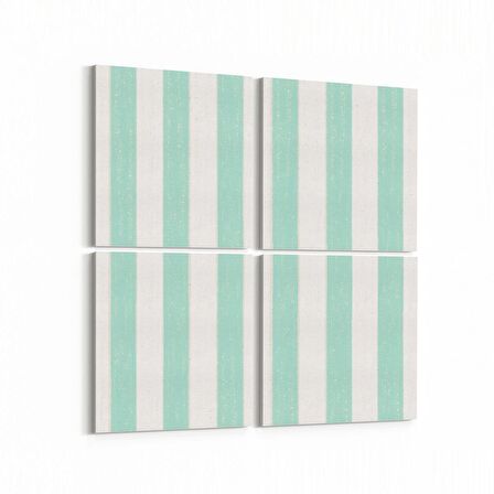 Olla 12745K4 Çocuk Odası Görseli 4'lü Kanvas Tablo (Ölçü: 145X145)