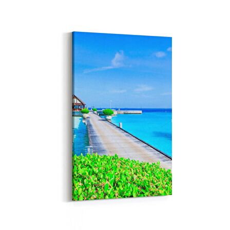 Olla 18507D Yapı Görseli Dikey Kanvas Tablo (Ölçü: 100X150)