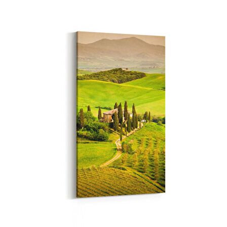 Olla 13628DD Doğa / Manzara Görseli Dikey Dar Kanvas Tablo (Ölçü: 40X80)