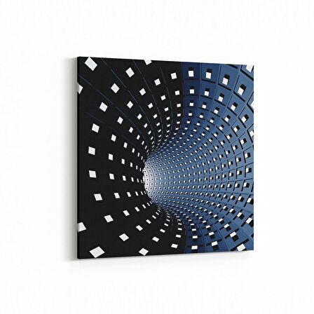 Olla 10253K Abstract Girdap Görsel Kare Kanvas Tablo (Ölçü: 30X30)