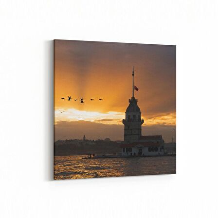 Olla 18448K Yapı Görseli Kare Kanvas Tablo (Ölçü: 25X25)