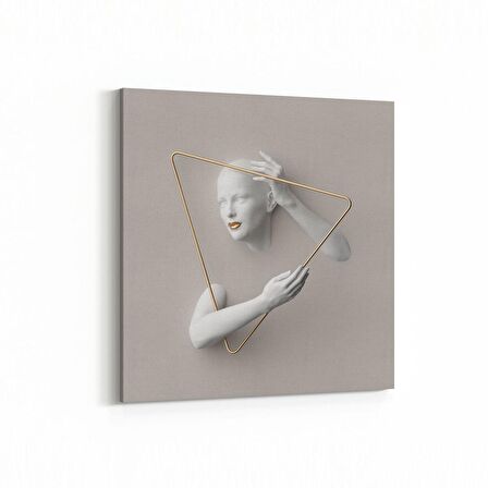 Olla 10007K 3 Boyut Görsel Kare Kanvas Tablo (Ölçü: 25X25)