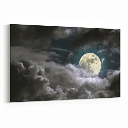 Olla 14812Y Gece Gökyüzü Görseli Yatay Kanvas Tablo (Ölçü: 150X100)