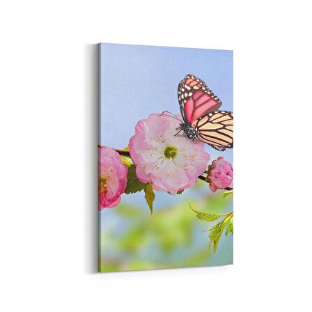 Olla 11657D Orkide Çiçek Görseli Dikey Kanvas Tablo (Ölçü: 100X150)