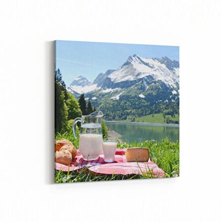 Olla 14972K Gıda Görseli Kare Kanvas Tablo (Ölçü: 25X25)