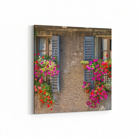 Olla 18202K Yapı Görseli Kare Kanvas Tablo (Ölçü: 25X25)