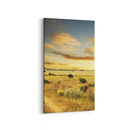 Olla 13920DD Doğa / Manzara Görseli Dikey Dar Kanvas Tablo (Ölçü: 60X120)