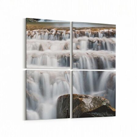 Olla 14194K4 Doğa / Manzara Görseli Kare 4'lü Kanvas Tablo (Ölçü: 65X65)