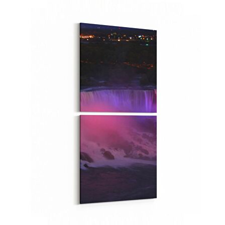 Olla 13545K2D Doğa / Manzara Görseli Kare 2'li Dikey Kanvas Tablo (Ölçü: 30X65)