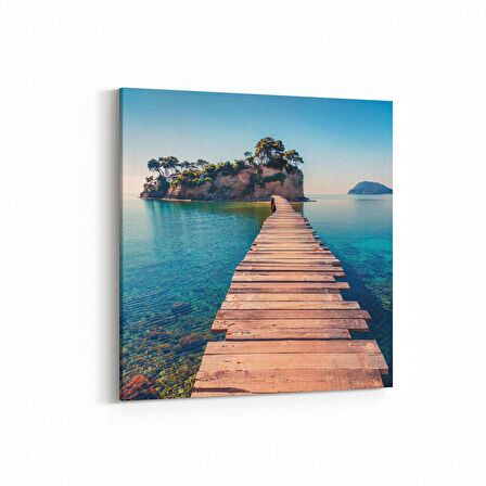 Olla 13198K Doğa / Manzara Görseli Kare Kanvas Tablo (Ölçü: 100X100)