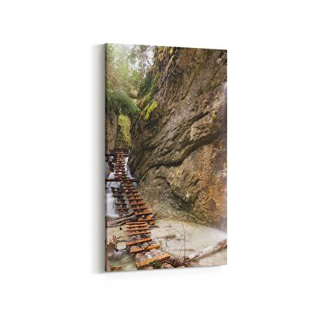 Olla 13433DD Doğa / Manzara Görseli Dikey Dar Kanvas Tablo (Ölçü: 40X80)