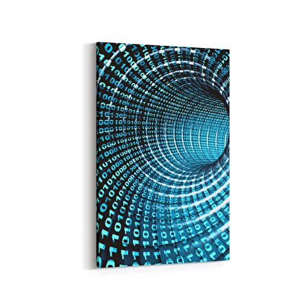 Olla 10214D Abstract Girdap Görsel Dikey Kanvas Tablo (Ölçü: 80X120)