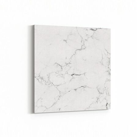 Olla 16701K Mermer Desen Görsel Kare Kanvas Tablo (Ölçü: 25X25)