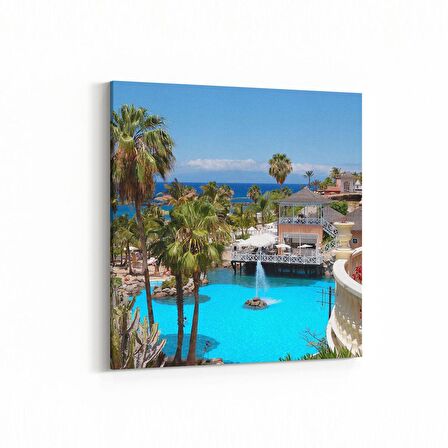 Olla 18945K4 Yapı Görseli Kare 4'lü Kanvas Tablo (Ölçü: 125X125)