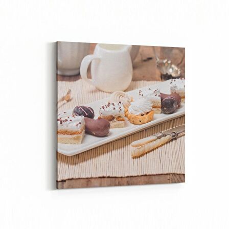 Olla 15202K Gıda Görseli Kare Kanvas Tablo (Ölçü: 30X30)