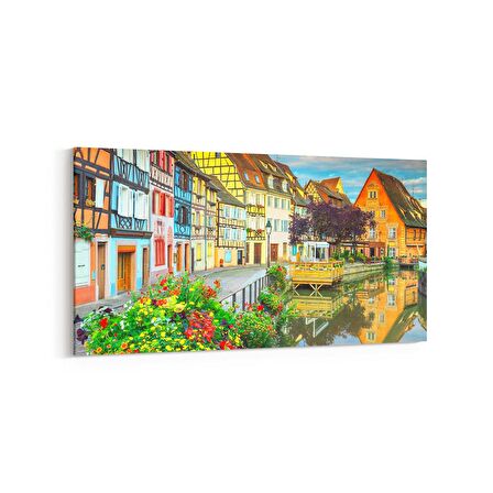 Olla 18777YD Yapı Görseli Yatay Dar Kanvas Tablo (Ölçü: 60X30)
