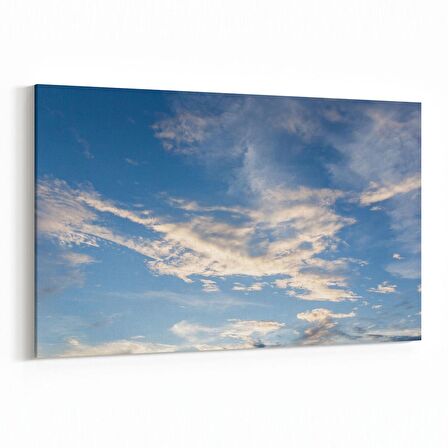Olla 15616Y Gökyüzü Bulut Görseli  Yatay Kanvas Tablo (Ölçü: 90X60)