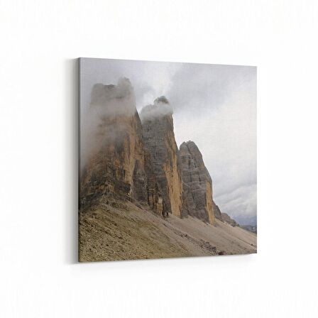 Olla 18241K Yapı Görseli Kare Kanvas Tablo (Ölçü: 25X25)