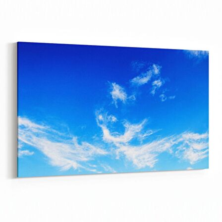 Olla 15693Y Gökyüzü Bulut Görseli  Yatay Kanvas Tablo (Ölçü: 150X100)