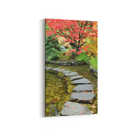 Olla 14253DD Doğa / Manzara Görseli Dikey Dar Kanvas Tablo (Ölçü: 40X80)