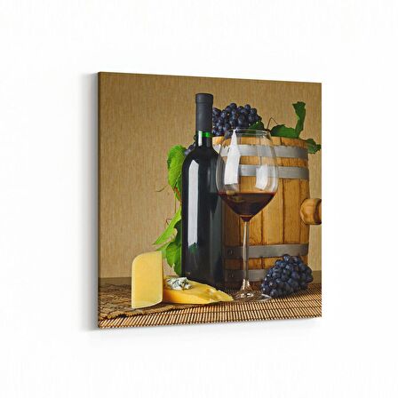 Olla 15077K Gıda Görseli Kare Kanvas Tablo (Ölçü: 25X25)