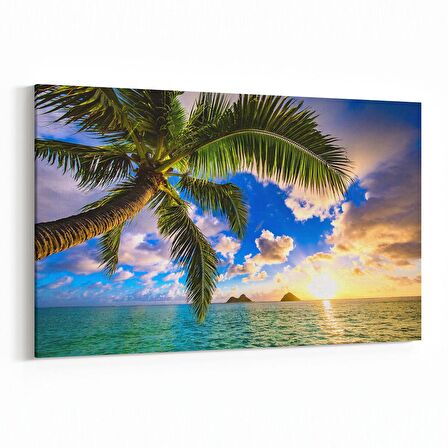 Olla 16064Y Günbatımı Görseli Yatay Kanvas Tablo (Ölçü: 150X100)