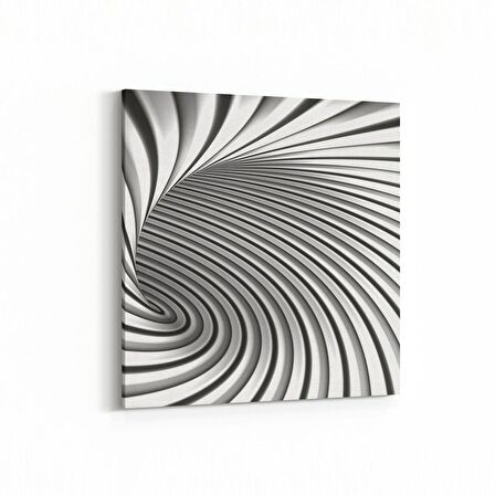 Olla 10238K Abstract Girdap Görsel Kare Kanvas Tablo (Ölçü: 60X60)