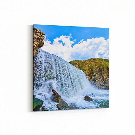Olla 14387K Doğa / Manzara Görseli Kare Kanvas Tablo (Ölçü: 100X100)