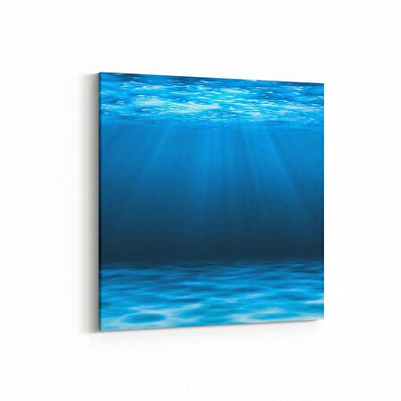 Olla 12975K Deniz / Okyanus Görseli Kare Kanvas Tablo (Ölçü: 100X100)