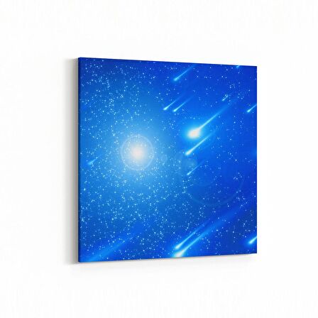 Olla 14645K Gece Gökyüzü Görseli Kare Kanvas Tablo (Ölçü: 30X30)