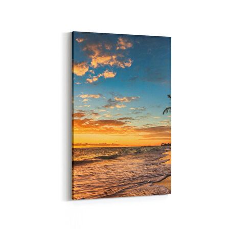 Olla 16052D Günbatımı Görseli Dikey Kanvas Tablo (Ölçü: 20X30)