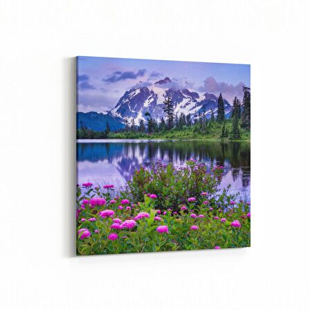 Olla 13493K Doğa / Manzara Görseli Kare Kanvas Tablo (Ölçü: 100X100)