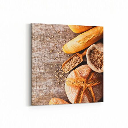 Olla 15143K Gıda Görseli Kare Kanvas Tablo (Ölçü: 25X25)