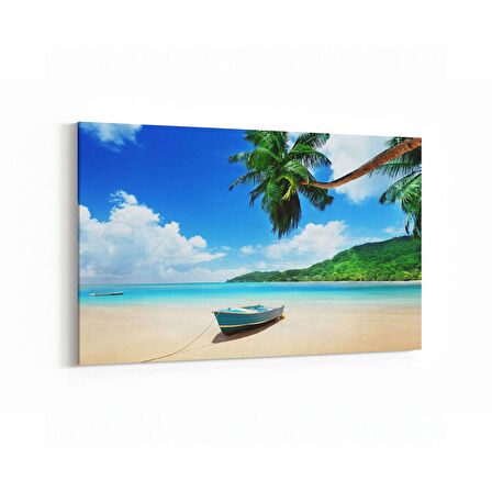 Olla 16422Y Kumsal / Sahil Görseli Yatay Kanvas Tablo (Ölçü: 120X80)
