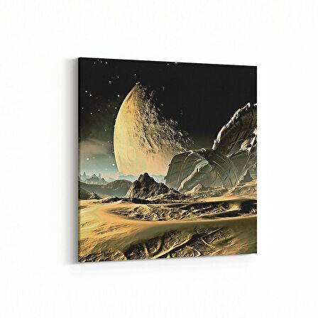 Olla 17603K Uzay Görseli Kare Kanvas Tablo (Ölçü: 100X100)