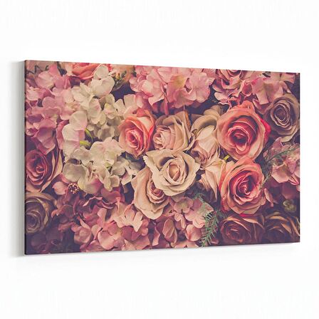 Olla 11594Y Çiçek Görseli Yatay Kanvas Tablo (Ölçü: 120X80)