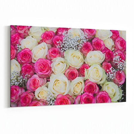Olla 11580Y Çiçek Görseli Yatay Kanvas Tablo (Ölçü: 30X20)