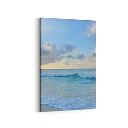 Olla 16479D Kumsal / Sahil Görseli Dikey Kanvas Tablo (Ölçü: 80X120)