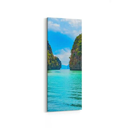 Olla 14010DI Doğa / Manzara Görseli Dikey İnce Kanvas Tablo (Ölçü: 40X120)