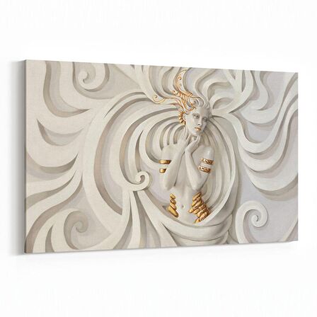 Olla 10004Y 3 Boyut Görsel Yatay Kanvas Tablo (Ölçü: 90X60)