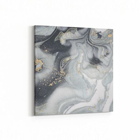 Olla 16646K Mermer Desen Görsel Kare Kanvas Tablo (Ölçü: 25X25)