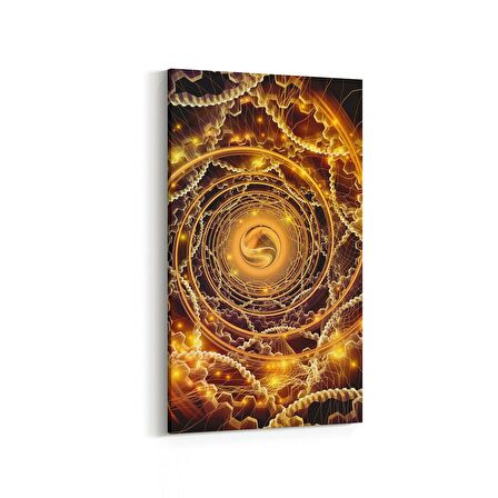 Olla 10340DD Abstract Görsel Dikey Dar Kanvas Tablo (Ölçü: 30X60)