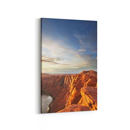 Olla 16131D Günbatımı Görseli Dikey Kanvas Tablo (Ölçü: 60X90)